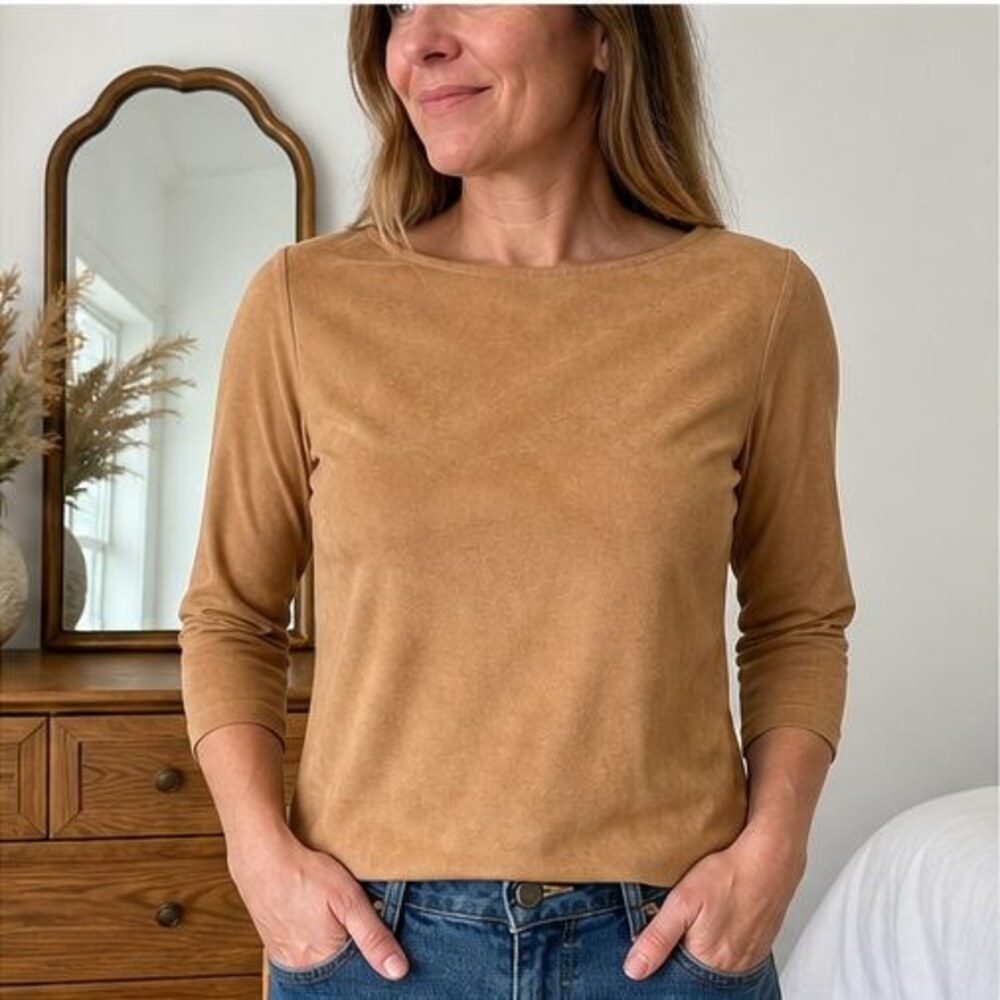 Rust Smocked Top - Picture 2 of 6